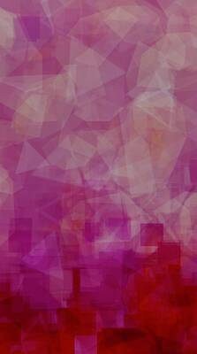 Graphic Trees - Matrix Pink by Jeremy Lyman