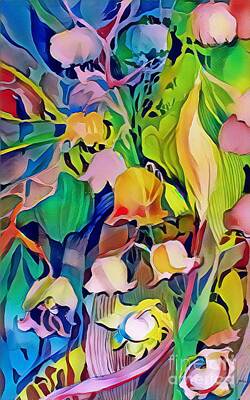 Lilies Digital Art - May Bells  by Mindy Newman