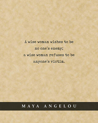 Royalty-Free and Rights-Managed Images - Maya Angelou - Quote Print - Literary Poster 07 by Studio Grafiikka