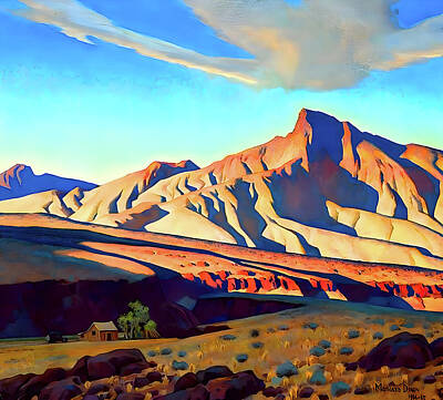 Mountain Rights Managed Images - Maynard Dixon - Home of the Desert Rat Royalty-Free Image by Jon Baran