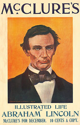 Politicians Royalty-Free and Rights-Managed Images - McClures Abraham Lincoln Poster by David Hinds