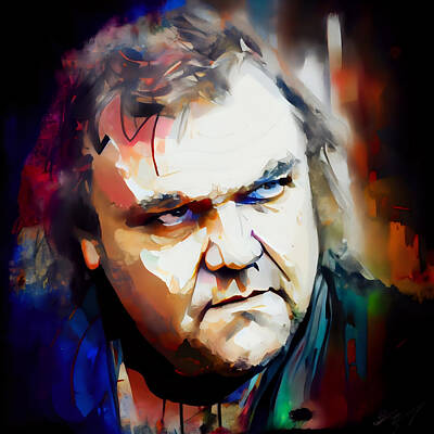 Rock And Roll Royalty-Free and Rights-Managed Images - Meat Loaf  by Mauricio Sobalvarro