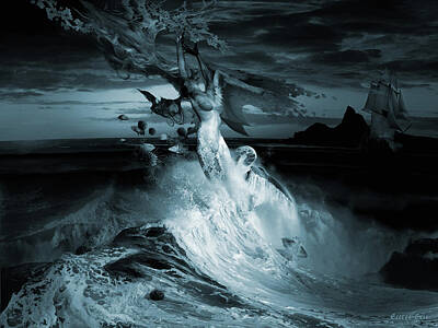 Surrealism Digital Art - Mermaid Syndrom by George Grie