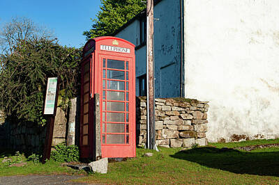 Elvis - Merrivale Red Telephone Box Dartmoor by Helen Jackson