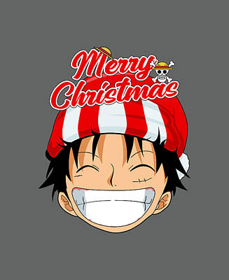 Comics Digital Art - Merry Christmas Luffy by Rezaldi Hehanusa