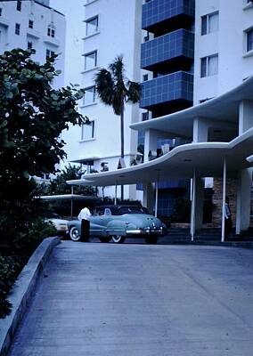 Achieving - Miami Beach, 1951 Saxony Hotel by Celestial Images