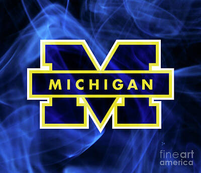 Hearts In Every Form - Michigan Wolverines Mystique by John Stephens