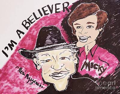 Rock And Roll Mixed Media - Micky Dolenz Im a Believer The Monkees by Geraldine Myszenski