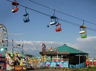 Thomas Kinkade Royalty Free Images - Midway at the New York State Fair Royalty-Free Image by Debra Millet