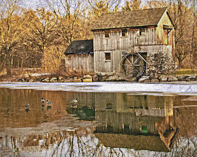 Ira Marcus Royalty-Free and Rights-Managed Images - Mill at Midway Village 2 by Ira Marcus