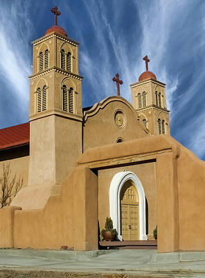 Auto Illustrations - San Miguel Mission by Jerry Fornarotto