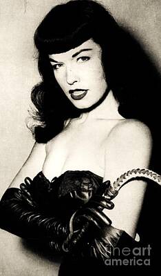 Nudes Royalty-Free and Rights-Managed Images - Mistress Bettie Page by Michael Butkovich