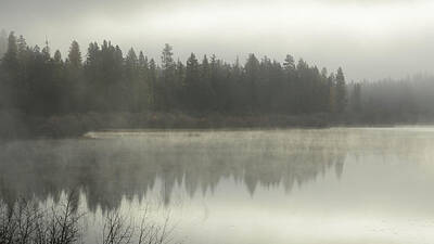 Lets Be Frank - Misty Day at Loon Lake by Whispering Peaks Photography