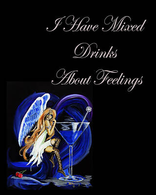 Wine Digital Art Royalty Free Images - Mixed Drinks Royalty-Free Image by Steve Ellenburg