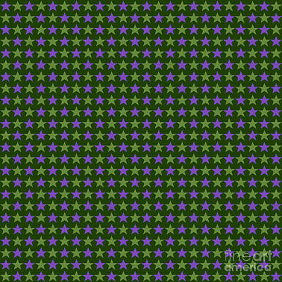 Only Orange - Modern polka stars pattern pistachio green pattern by Heidi De Leeuw