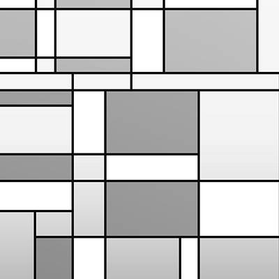 Jazz Rights Managed Images - Mondrian monochrome composition Royalty-Free Image by Alberto RuiZ