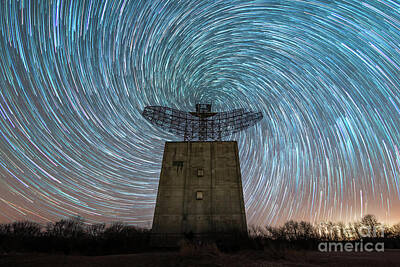 Hollywood Style - Montauk Project Spiral Star Trails  by Michael Ver Sprill