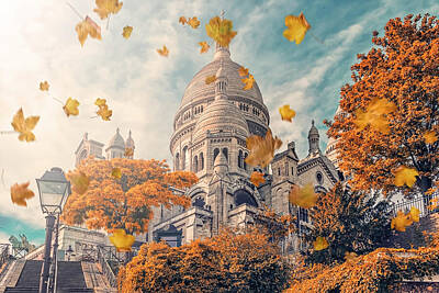 Photo Rights Managed Images - Montmartre At Fall Royalty-Free Image by Manjik Pictures