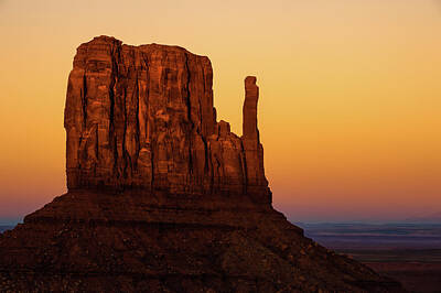 Royalty-Free and Rights-Managed Images - Monument Valley Mitten Landscape by Gregory Ballos