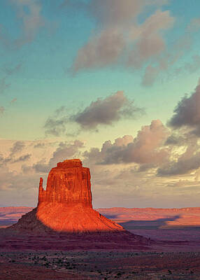 Landmarks Photos - Monument Valley Sunset by Dave Bowman