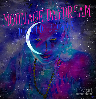 Rock And Roll Mixed Media - Moonage Daydream by David Lee Thompson