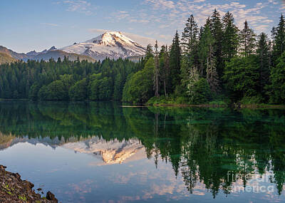 Truck Art Royalty Free Images - Morning Mount Baker Serenity Royalty-Free Image by Mike Reid