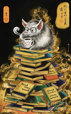 Fantasy Drawings Rights Managed Images - Mouflon lover - Book Lover - Read Books - Book Lover - Gift Book Reader - Gift for Librarian - Read Books Be Kind Stay Weird - Be Kind Royalty-Free Image by Grover Mcclure