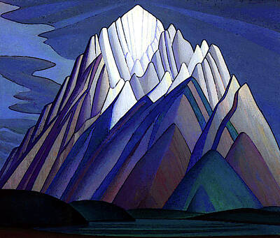 Mountain Paintings - Mountain Lines by Jon Baran