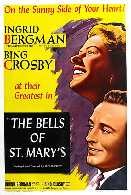 Royalty-Free and Rights-Managed Images - Movie poster for The Bells of St. Marys with Ingrid Bergman, 1945 by Stars on Art