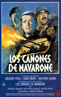 Royalty-Free and Rights-Managed Images - Movie poster for The Guns of Navarone, with Gregory Peck, 1961 by Stars on Art