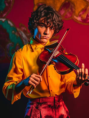 Musicians Royalty Free Images - Musician  Youth  from  Armenia  extremely  handsome    aaca  ab  fd  c  dbbabe, by Asar Studios Royalty-Free Image by Romed Roni