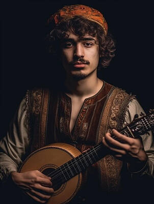 Musicians Royalty Free Images - Musician  Youth  from  Armenia  extremely  handsome    fbaa      c  afc, by Asar Studios Royalty-Free Image by Romed Roni
