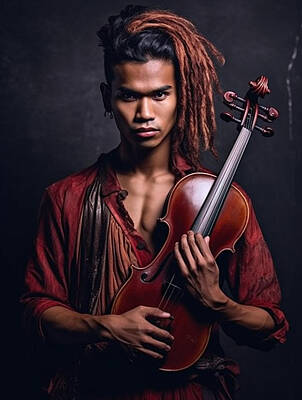 Musicians Royalty Free Images - Musician  Youth  from  Dani  Tribe  Indonesia  exreme  cbf    aa  baf  fefaaf, by Asar Studios Royalty-Free Image by Romed Roni