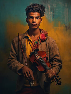 Musicians Royalty Free Images - Musician  Youth  from  Goran  Kurdish  Tribe  Kurdist  beba    ff  a  dddde, by Asar Studios Royalty-Free Image by Romed Roni