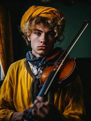 Musicians Royalty Free Images - Musician  Youth  from  Russia  extremely  handsome  g  dfd    cbe  a  aff, by Asar Studios Royalty-Free Image by Romed Roni
