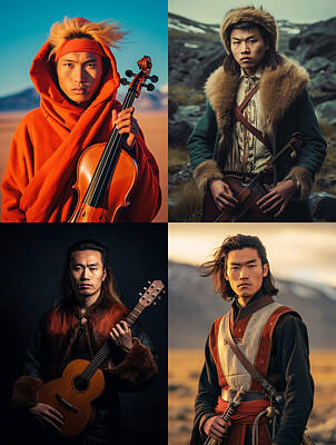 Musicians Royalty Free Images - Musician  Youth  from  Tsaatan  Tribe  Mongolia  extr  ffdc  adc  dc    fffbc, by Asar Studios Royalty-Free Image by Romed Roni