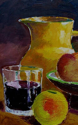 Wine Mixed Media - My Table by Marvin Blaine