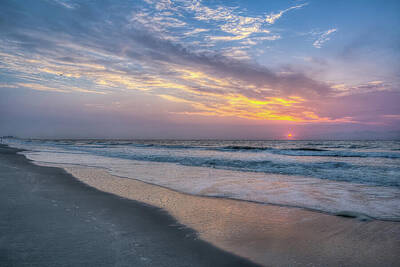 Recently Sold - Beach Rights Managed Images - Myrtle Beach Sun Rise 8 Royalty-Free Image by Steve Rich