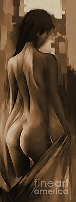 Portraits Paintings - Naked women by Gull G