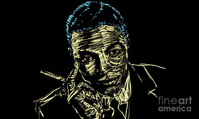 Frog Photography - Nat King Cole Sketch by Danaan Andrew