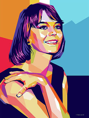 A Tribe Called Beach - Natalie Wood candid illustation by Stars on Art