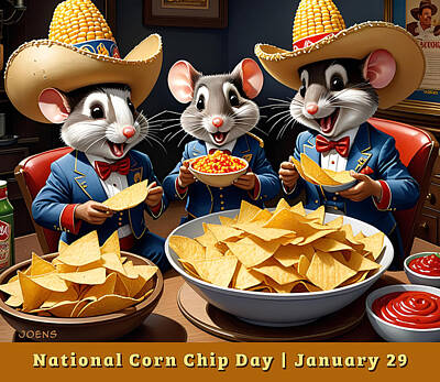 Food And Beverage Digital Art -  National Corn Chip Day by Greg Joens