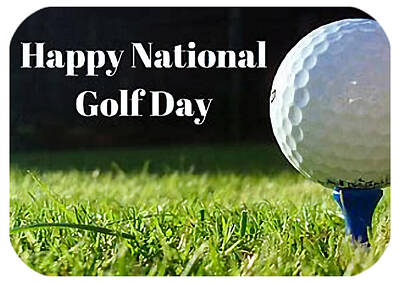 Sports Royalty-Free and Rights-Managed Images - National Golf Day v6 by Robert Banach