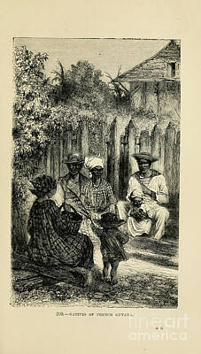 College Town - Natives of French Guyana b1 by Historic illustrations