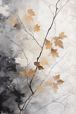 Royalty-Free and Rights-Managed Images - Natural Beauty - Maple Leaves Art by Lourry Legarde