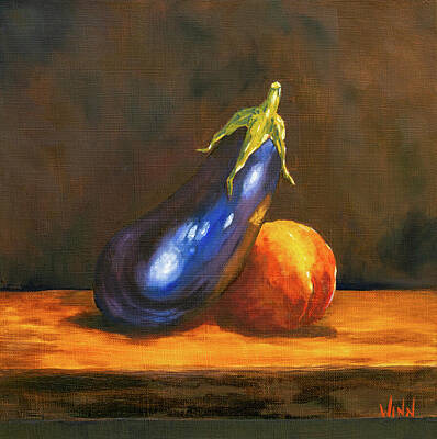 Still Life Royalty-Free and Rights-Managed Images - Naughty Fruit by Brett Winn