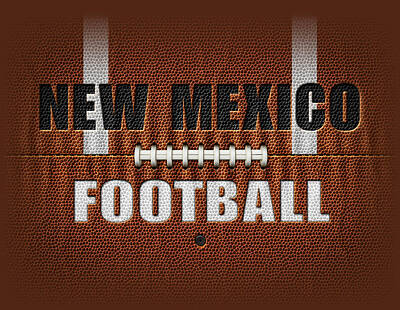 Football Royalty Free Images - New Mexico Football Royalty-Free Image by James Larkin
