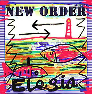 City Scenes Drawings - New Order Elegia 1985  by Enki Art