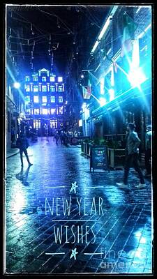 Lets Be Frank - New Year Greeting at Temple Court by Joan-Violet Stretch
