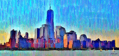 Edward Hopper - New York Skyline - PA2 by Leonardo Digenio
